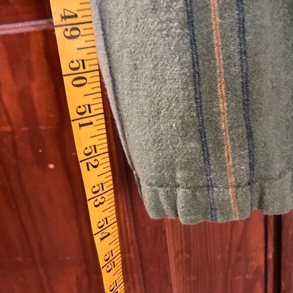 Happy Nature Kate Hudson Green Striped Linen Jumpsuit With Belt size XS - Picture 7 of 14